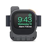 【elago】 Apple Watch Ultra 3 2 1 対応 スタンド シリコン 素材 充電ドック 充電器 用 アクセサリー ナイトスタンドモード 対応 ノスタルジック デザイン [ AppleWatchUltra アップルウォッチUltra アップルウォッチウルトラ 49 mm 対応 ] W10 STAND ダークグレー