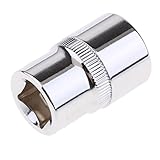 Baosity 六角ソケット　1/2 "　全12サイズ　自動車 機械用　ヘックスソケットレンチ　8-24mm　スチール - 19MM