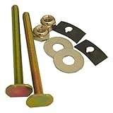LASCO 04 – 3643ソリッド真鍮1 / 4インチby 3 – 1 / 4インチwithナットとワッシャートイレボルト