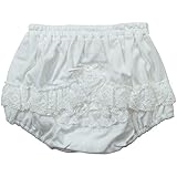 《秋冬春対応》(日本製) Pample Mousse(パンプルムース) 天竺後身チュールレースブルマ 80cm~90cm/IV NO.DP-73300