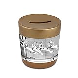 Gymnast Taking rest. Golden Money Bank