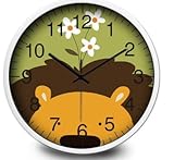 サイレントデジタル装飾壁時計for kids- 12インチ – Contemporary電池式子clock- Bestベッドルーム飾りアイデア/ベビーシャワーのギフト男の子/女の子/子供部屋