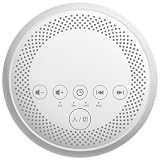Kiriwaトイレ流水音発生器 1100mAh 充電式 ボタン式 トイレの音消し 後付け 携帯 水の音 節水 大音量 音量段階調節 トイレ用擬音装置 家庭用 持ち運び (ホワイト)