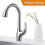 Purelux Calla キッチン用蛇口 シングルハンドル モダンデザイン プルダウン式 370412
