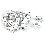 uxcell　パイプクランプ　14mm径　スクリューマウント　水道パイプ　プラスチック　20個