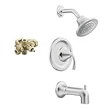 Moen KTSIC-M-TS2156CR Icon Showerhead and 7-1/4-Inch Spout, Chrome [並行輸入品]