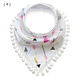 ｙｕｚｕｙｕ　１４種類　ポンポン　スタイ　２段階調節　コットン100％　バンダナ風　おしゃれ　 (スタンダード, ４．カラフル×矢)