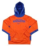 Nike NCAA Big Boys Youthボイジー州立ブロンコスThermafitプルオーバーパーカー、オレンジ XL