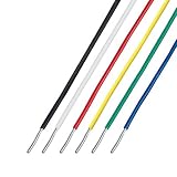 協和ハーモネット 架橋ポリエチレン電線 黒白赤緑黄青 各2m KQE 0.32mm 2m <6>