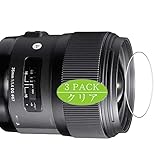 3枚 VacFun フィルム ， シグマ SIGMA 35mm F1.4 DG HSM 向けの 保護フィルム 液晶保護 フィルム 保護 フィルム（非 ガラスフィルム 強化ガラス ガラス ケース カバー ）