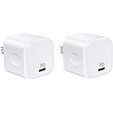 Hootek PD 充電器 20W USB-C電源アダプタ 急速充電器 Type-C 【超小型/PSE認証/PD3.0対応/2個セット】 タイプC 充電器 USB コンセント ACアダプター スマホ充電器 携帯充電器 iPhone 15/14シリーズ