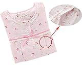 (エスライフ)S-Lifeeling 授乳服 レディース パジャマ 二重ガーゼ 長袖 前開き 上下セット 授乳口 産前 産後 綿 かわいい 花柄 エレガント 春夏 ソフト 柔らかい ルームウェア 部屋