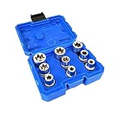 B Baosity 9pcs　ソケットセット 1/2インチ パワードライバ ドリルビット アダプタ クロムバナジウム鋼