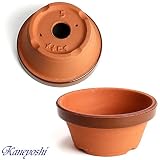 鉢 KANEYOSHI 【日本製】 陶器 植木鉢 ダ温鉢浅 5号
