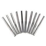 IPOTCH プロ仕様　ルータービット　10本入　CNC彫刻機ビット　デュアルフルートルータビット　ストレートシャンク　全4サイズ選択　 - 4mm×22mm