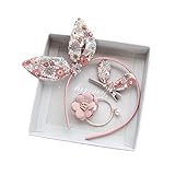 BIANHUAN ヘアクリップ カチューシャ ヘアピン リボン ヘアアクセサリー 子供 髪ゴム 髪留め 髪飾り ガールズ キッズ かわいい お呼ばれ 結婚式 キュート 成人式 卒業式 七五三 (D)