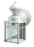 Heathco HZ-4132-MW White Bayside Mission Style Motion Activated Lantern [並行輸入品]
