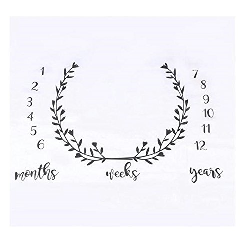 kiejun ベビーフォト 撮影シーツ 寝相アート 記念撮影 赤ちゃん フォトシーツ 誕生日 月齢フォト 成長記録 セレモニー (2,Bタイプ)