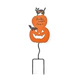 ハロウィン アイアン ガーデン ピック キャット ブー パンプキン (パンプキンキャット)