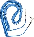 Fender フェンダー ギター＆ベース用ケーブル Contour™ 30' Coiled Cable, Lake Placid Blue 9.1m