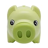 scastoeプラスチック貯金箱コインお金現金Collectible保存ボックスPigおもちゃ子供ギフトホットグリーン