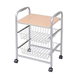 キッチンワゴン「ストッカーキッチンワゴン(ZFC-0052-NA)」【JKP】(#9897071)サイズ：幅46×奥行35×高さ67cm