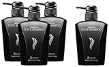 &GINO 頭皮ケア プレミアムブラックシャンプー3本+1本サービスセット 400ml【 頭皮ケア スカルプ 男性用 メンズ 】