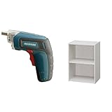『電動ドライバー 充電式 RD110-G グリーン』と『カラーボックス デザイン 2段 幅41.5×奥行29×高さ59.5cm オフホワイト DCX-2』のセット