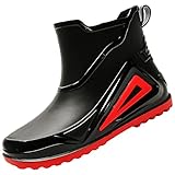 [MISIKEKE] レインブーツ メンズ レインシューズ 防水シューズ 雨靴 軽量 ショートブーツ 園芸 釣り 短靴 通勤 梅雨対策 台風