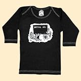 Rebel Ink Baby 393ls612 - Metal 101 - Black Long Sleeve T-Shirt - 6-12 Months