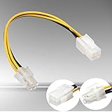 8 inch 20cm atx 4 pin male to female power supply cable cord