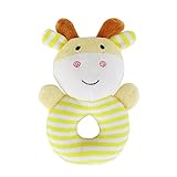 HKUN　おもちゃ　ベビーカー用　音鳴り　鈴を振る　玩具　可愛い　動物　ぬいぐるみ　知育玩具　聴覚に刺激　出産お祝い　プレゼント
