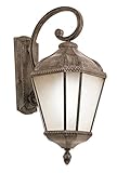 Trans Globe Lighting PL-5151 BRT 1-Light Coach Lantern, Burnished Rust [並行輸入品]