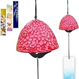 TattiOut 風鈴 鉄器 多種類から選べる 防水短冊3枚つき 鋳鉄 金属 涼しい 癒し 手作り おしゃれ 夏の風物詩 ウィンドチャイム 鉄 いい音 伝統工芸 かわいい ギフト 贈り物 TO24CA027 小花 ピンク（大）