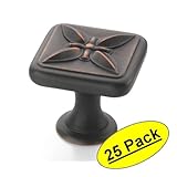 Amerock bp27009-orbオイルはブロンズキャビネットハードウェアノブ – 1 – 1 / 8 " Square – 25パック
