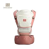赤ちゃん抱っこひも_多機能ベビーキャリアベビーラップスリング_Pink_Waist line:65-118cm