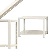 スマートラック NSTR-034 幅60×奥行30×高さ45cm 2段 ホワイト 40㎏/段