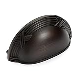 Dynasty Hardware P-3455-10B Ribbon and Reed Cabinet Hardware Bin Pull, Oil Rubbed Bronze [並行輸入品]
