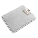 Claraクラークメモリーフォームtub-shower Bath Rug L シルバー vand_bath_larg-silver