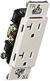 Lutron SCRS-20-TR-SW Satin Colors 20-Amp Duplex Tamper Resistant Receptacle, Snow [並行輸入品]