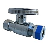 LASCO 06 – 9197ストレートバルブ追加od 3 / 8インチメス圧縮のX 3 / 8インチodオス圧縮、クローム仕上げ