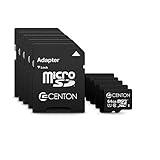 Centon MP Essential Micro SDXC Card, UHS1, 64GB, 5 Pack Bulk w/Adapter, S1-MSDXU1-64G-5-B