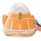 【bc babycare】 ストローカップ 漏れ防止 ストローマグ ベビーマグ ストラップ付き ストラップ付き 260ml (オレンジ)