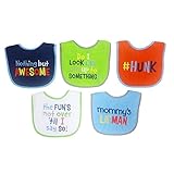 Neat Solutions Attitude Bib Set, Boy, 5 Count by Neat Solutions