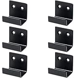 ブラケット 壁掛け フック 壁掛けフック u字金具 クランプ 金具 タイル ペンダント ミラー 壁 プレート ハンガー セラミック 壁 ディスプレイ フック 耐荷重最大10kg 6個入り ブラック