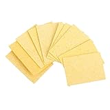 Lovoski はんだごて　はんだ溶接　ヘッド　クリーニング　スポンジ　錫除去　（イエロー）　10個