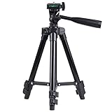 カメラ用三脚, スマートフォン用三脚 50～150cm伸縮ノーブランド （黒）アルミ 軽量 400ｇ