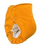 BabyKicks Couche taille unique avec solide fermeture à boutons pression Orange De 3 à 18 kg environ