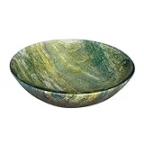Yosemite Home Decor ANGELIE Ocean Green Glass Sink [並行輸入品]