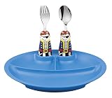 eat4fun Duo Eat & Play 3ピースギフトセット、マルチカラー ブルー COMINHKG127515